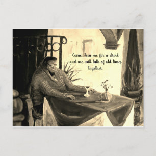 Come, Talk of Old Times invitation Postcard