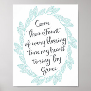 COME THOU FOUNT, 8 X 10 Value Poster Paper (Matte)