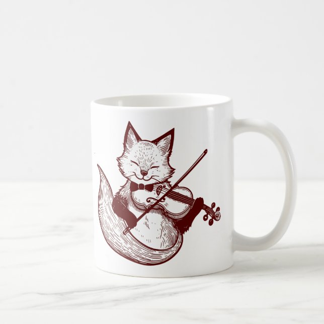 Come Thou Fount ~ Tune My Heart Copper Fox Coffee Mug (Right)