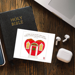 Come to my Heart Lord Jesus Inspirational Postcard