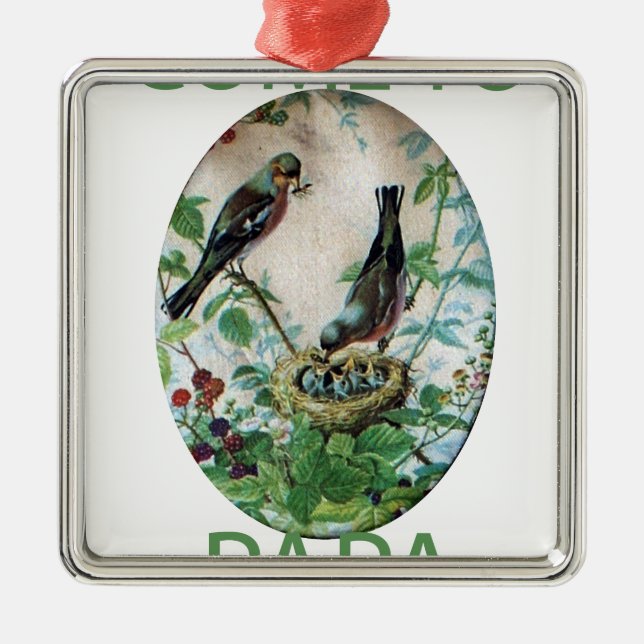 Come to Papa Metal Tree Decoration (Front)