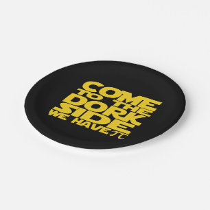 Come To The Dork Side We Have Pi Paper Plate