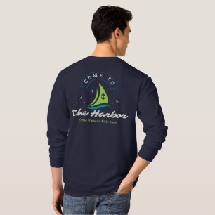 Come To The Harbour Navy Long-Sleeve T-Shirt