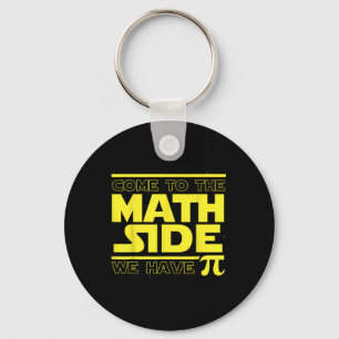 Come To The Math Side We Have Pi Funny Pi Day  Key Ring