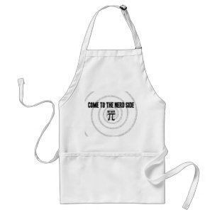 Come To The Nerd Side for Pi Typography Style Standard Apron