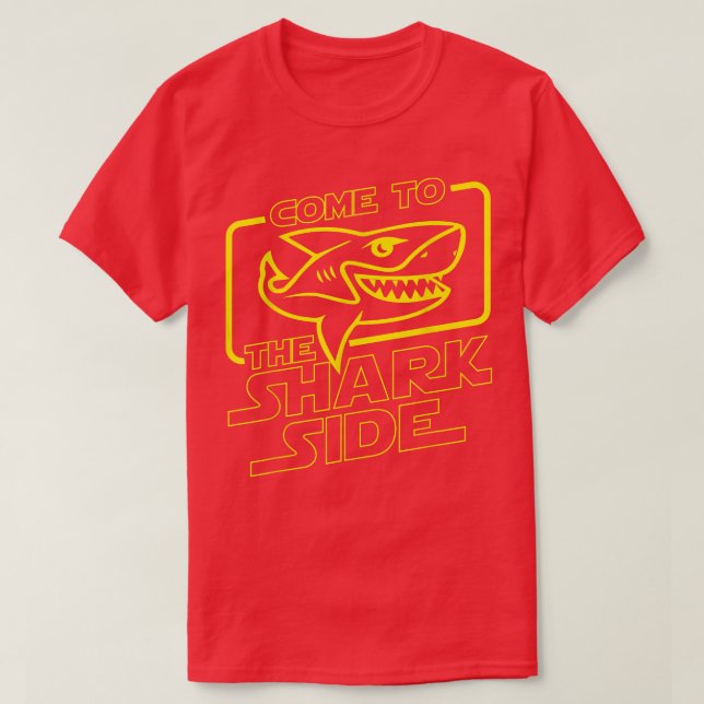 Come To The Shark SideFunny Shark Lover Ocean Wild T-Shirt (Design Front)