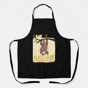 Come To The Sloth Side T-Shirt - Funny Sloth Pun ( Apron