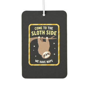 Come To The Sloth Side T-Shirt - Funny Sloth Pun ( Car Air Freshener