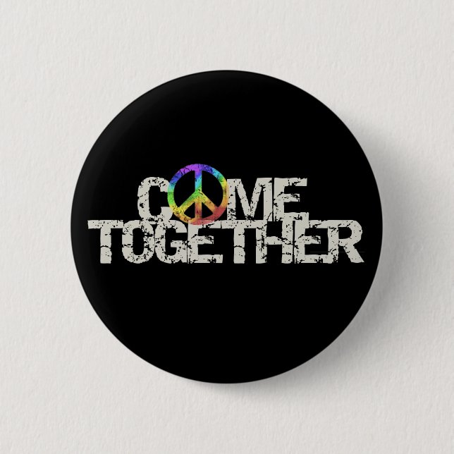 Come Together Inspirational 6 Cm Round Badge (Front)