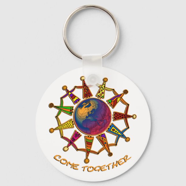 Come Together People Key Ring (Front)