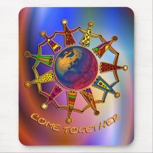 Come Together People light coloured Mouse Pad
