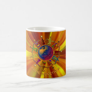 Come Together People yelloworange zoom Coffee Mug