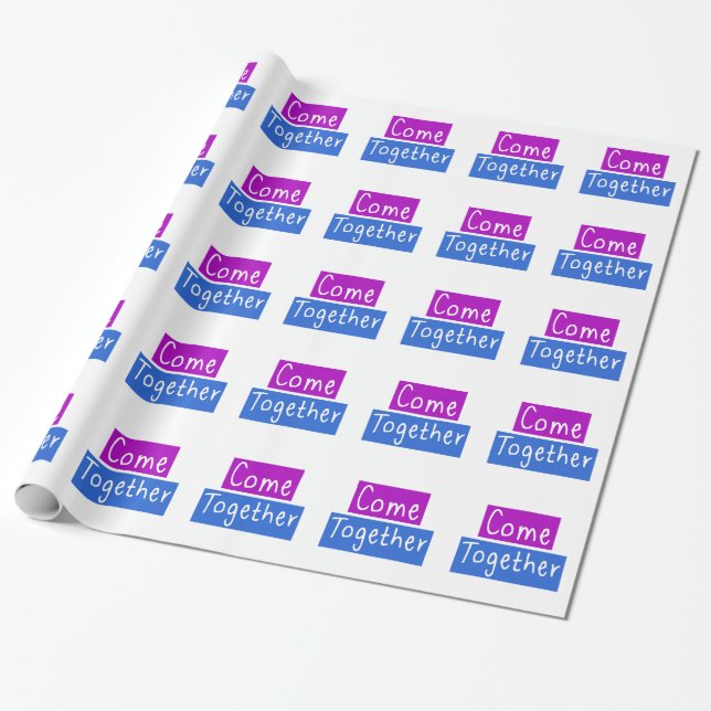 Come Together Wrapping Paper (Unrolled)