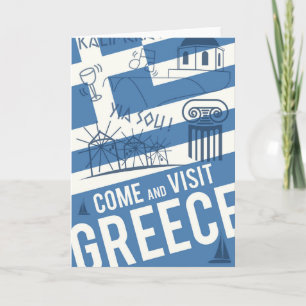 Come Visit Greece Card