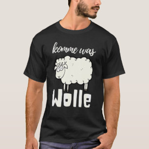 Come Was Wool Cute Sheep  Wool Tube Sewing Crochet T-Shirt