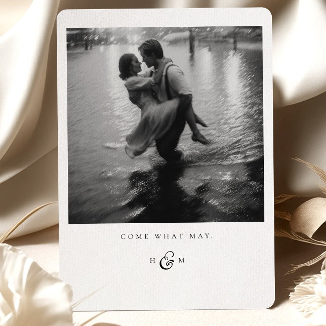 "Come What May" Photo Thank You Card (Creator Uploaded)