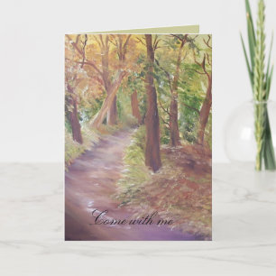 come with me - card