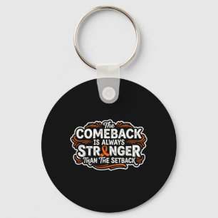 Comeback- Kidney Cancer Awareness Supporter Ribbon Key Ring