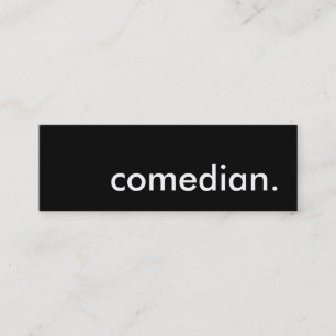 comedian. mini business card