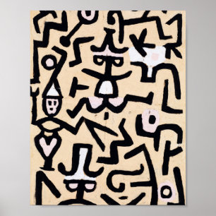 Comedians' Handbill : Paul Klee 1938 Poster