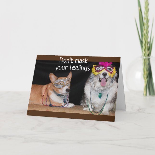 COMEDIC CORGIES SAY "21" IS NOT SO BAD CARD (Front)