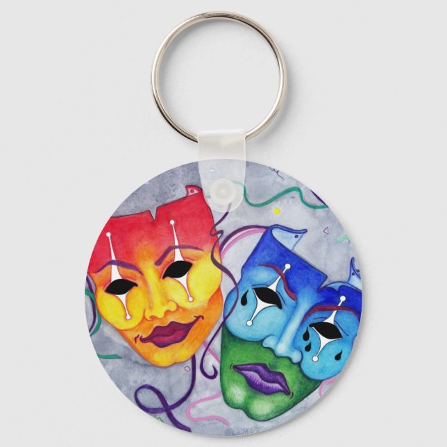 Comedy and Tragedy Key Ring (Front)
