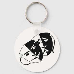 Comedy and Tragedy Key Ring