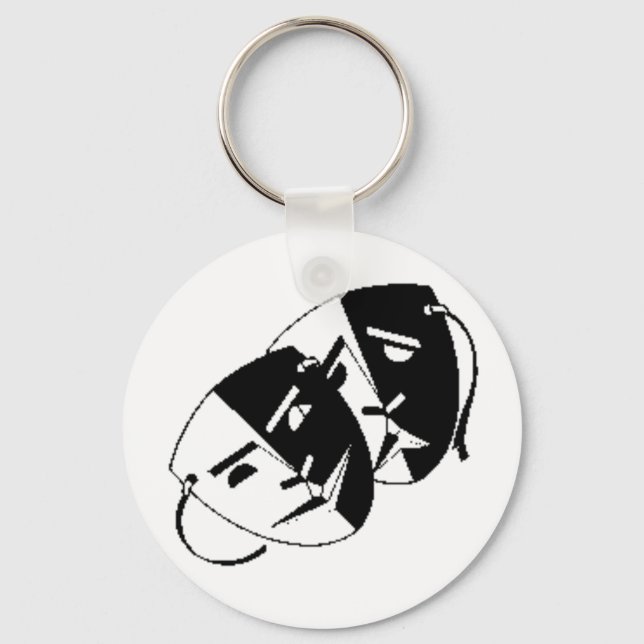 Comedy and Tragedy Key Ring (Front)