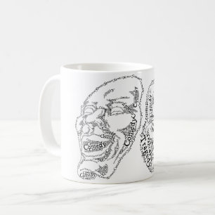 Comedy and Tragedy Masks Coffee Mug
