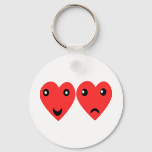 Comedy and tragedy masks key ring