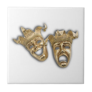 Comedy and Tragedy Masks L Tile