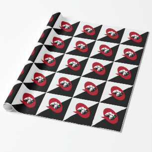 Comedy and Tragedy Masks Wrapping Paper