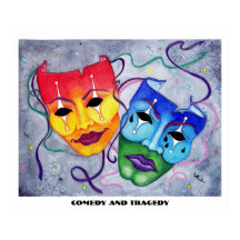 Comedy and Tragedy Print