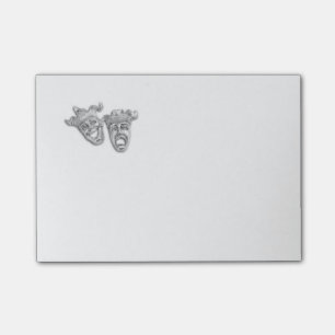 Comedy and Tragedy Silver Theatre Post-it Notes