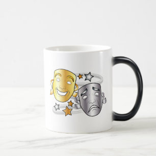 Comedy and Tragedy Stylised Drama Masks Magic Mug