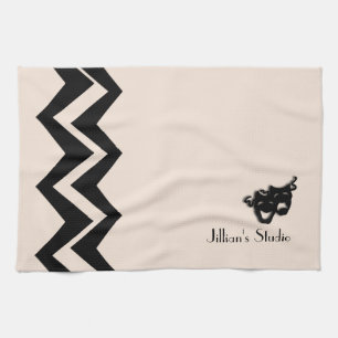 Comedy and Tragedy Theatre Art-Deco Custom  Towels