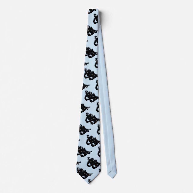 Comedy and Tragedy Theatre Blue Tie (Front)