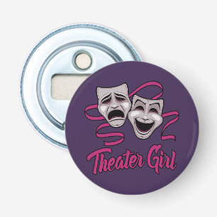 Comedy And Tragedy Theatre Girl Bottle Opener