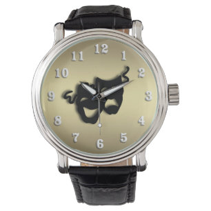 Comedy and Tragedy Theatre Gold Watch
