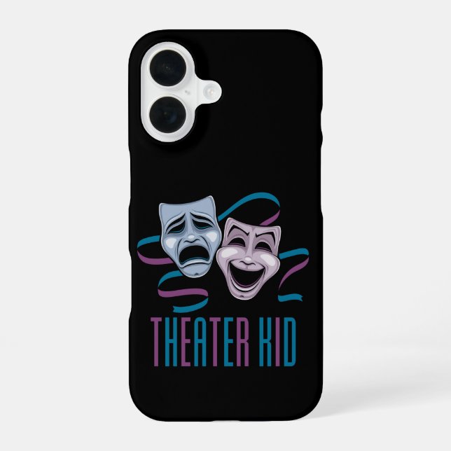 Comedy And Tragedy Theatre Kid iPhone 16 Case (Back)