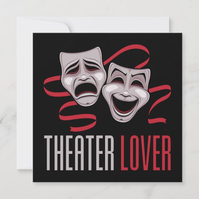 Comedy And Tragedy Theatre Lover (Front)