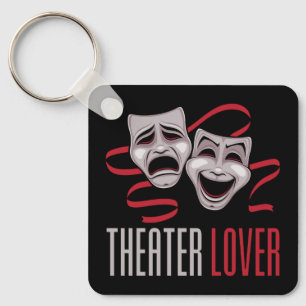 Comedy And Tragedy Theatre Lover Key Ring