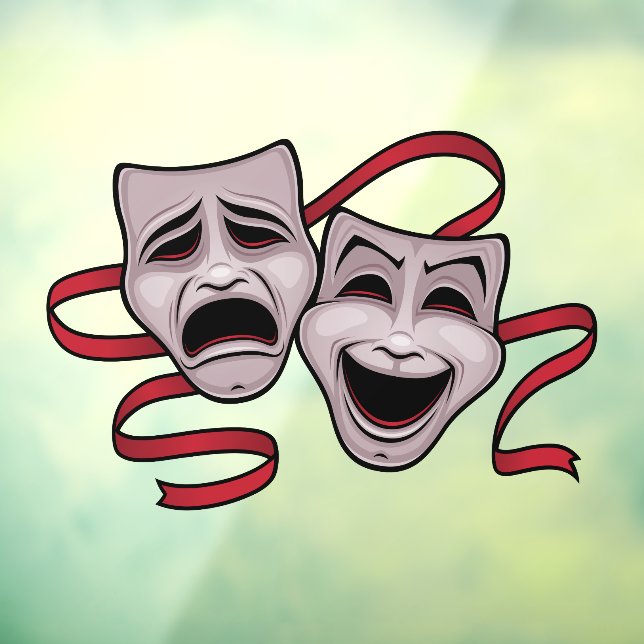 Comedy And Tragedy Theatre Masks (Sheet 3)