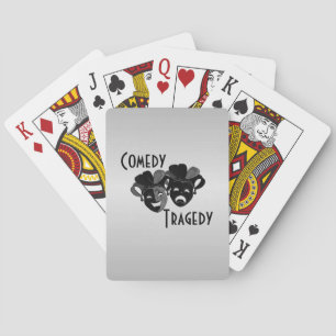 Comedy and Tragedy Theatre Masks Bicycle Playing C Cards