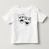 Comedy And Tragedy Theatre Masks Black Line