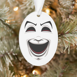 Comedy And Tragedy Theatre Masks Faces Ornament