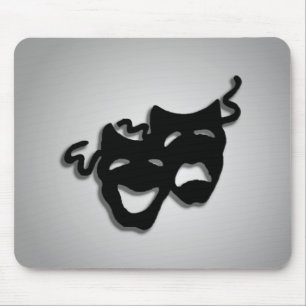 Comedy and Tragedy Theatre Masks Mouse Pad