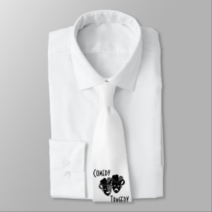 Comedy and Tragedy Theatre Masks Tie
