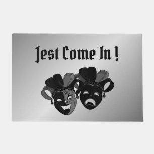 Comedy and Tragedy Theatre Masks Welcome Doormat