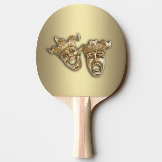 Comedy and Tragedy Theatre Ping Pong Paddle (Back)